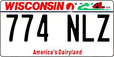 WI license plate 774NLZ