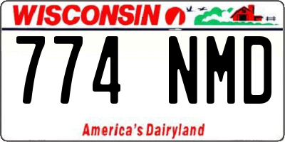 WI license plate 774NMD