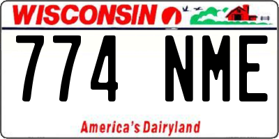 WI license plate 774NME