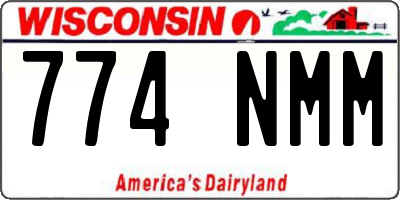 WI license plate 774NMM