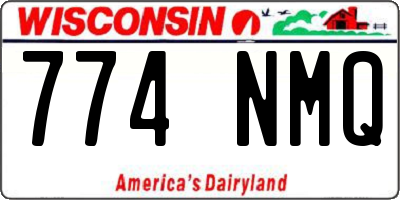 WI license plate 774NMQ
