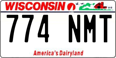 WI license plate 774NMT