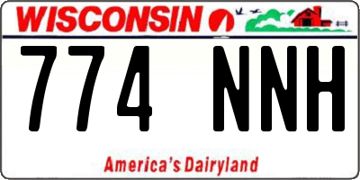 WI license plate 774NNH