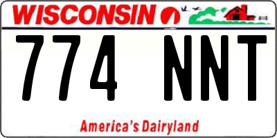 WI license plate 774NNT