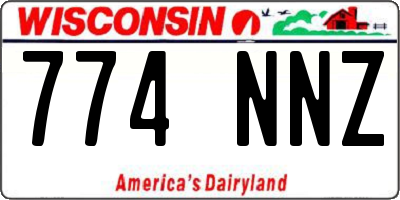 WI license plate 774NNZ