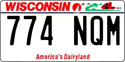 WI license plate 774NQM