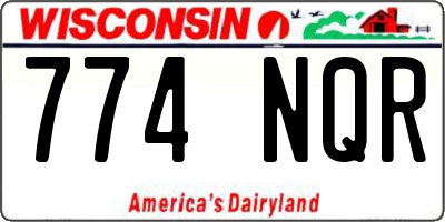 WI license plate 774NQR