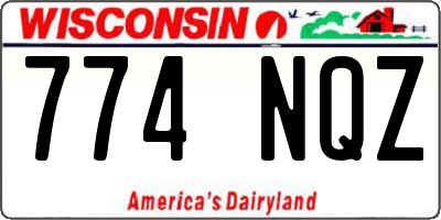 WI license plate 774NQZ