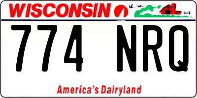 WI license plate 774NRQ