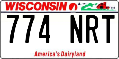 WI license plate 774NRT