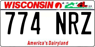 WI license plate 774NRZ