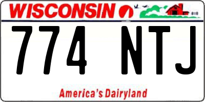 WI license plate 774NTJ