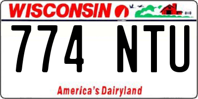 WI license plate 774NTU