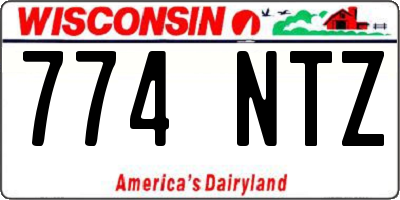 WI license plate 774NTZ