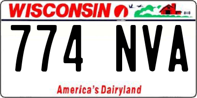WI license plate 774NVA