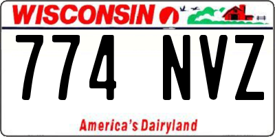 WI license plate 774NVZ