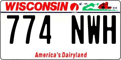 WI license plate 774NWH