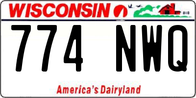 WI license plate 774NWQ