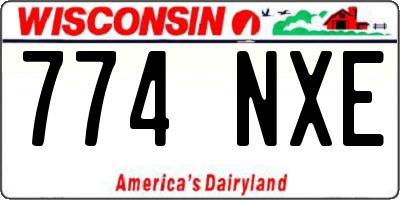 WI license plate 774NXE