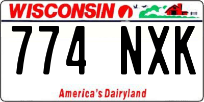 WI license plate 774NXK