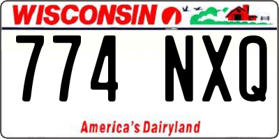 WI license plate 774NXQ