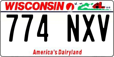 WI license plate 774NXV