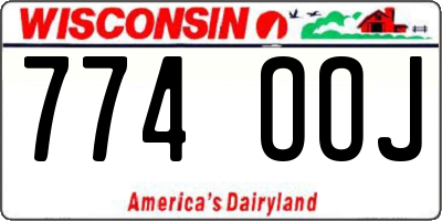 WI license plate 774OOJ