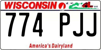 WI license plate 774PJJ
