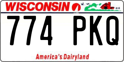 WI license plate 774PKQ