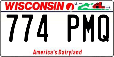 WI license plate 774PMQ