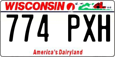WI license plate 774PXH