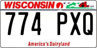 WI license plate 774PXQ