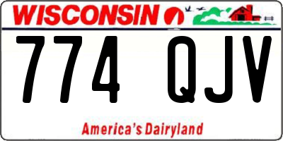 WI license plate 774QJV