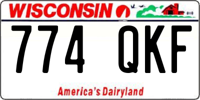 WI license plate 774QKF