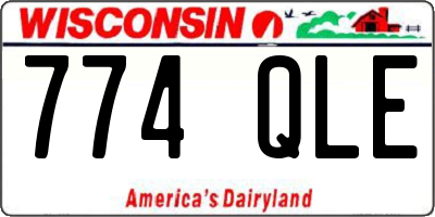 WI license plate 774QLE