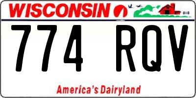 WI license plate 774RQV