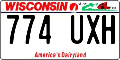 WI license plate 774UXH