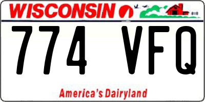 WI license plate 774VFQ