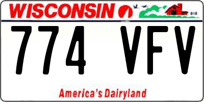 WI license plate 774VFV