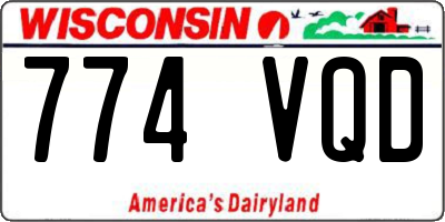 WI license plate 774VQD