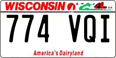 WI license plate 774VQI