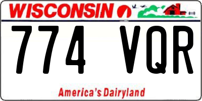 WI license plate 774VQR