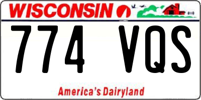 WI license plate 774VQS