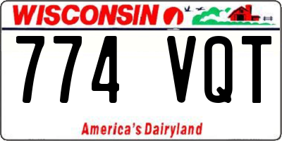 WI license plate 774VQT