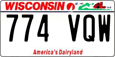 WI license plate 774VQW