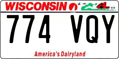 WI license plate 774VQY