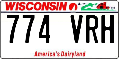 WI license plate 774VRH