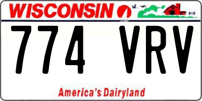 WI license plate 774VRV
