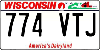 WI license plate 774VTJ