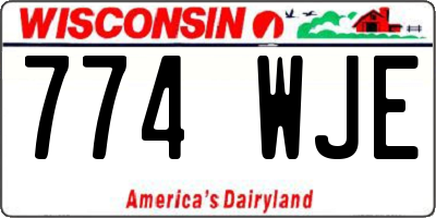 WI license plate 774WJE